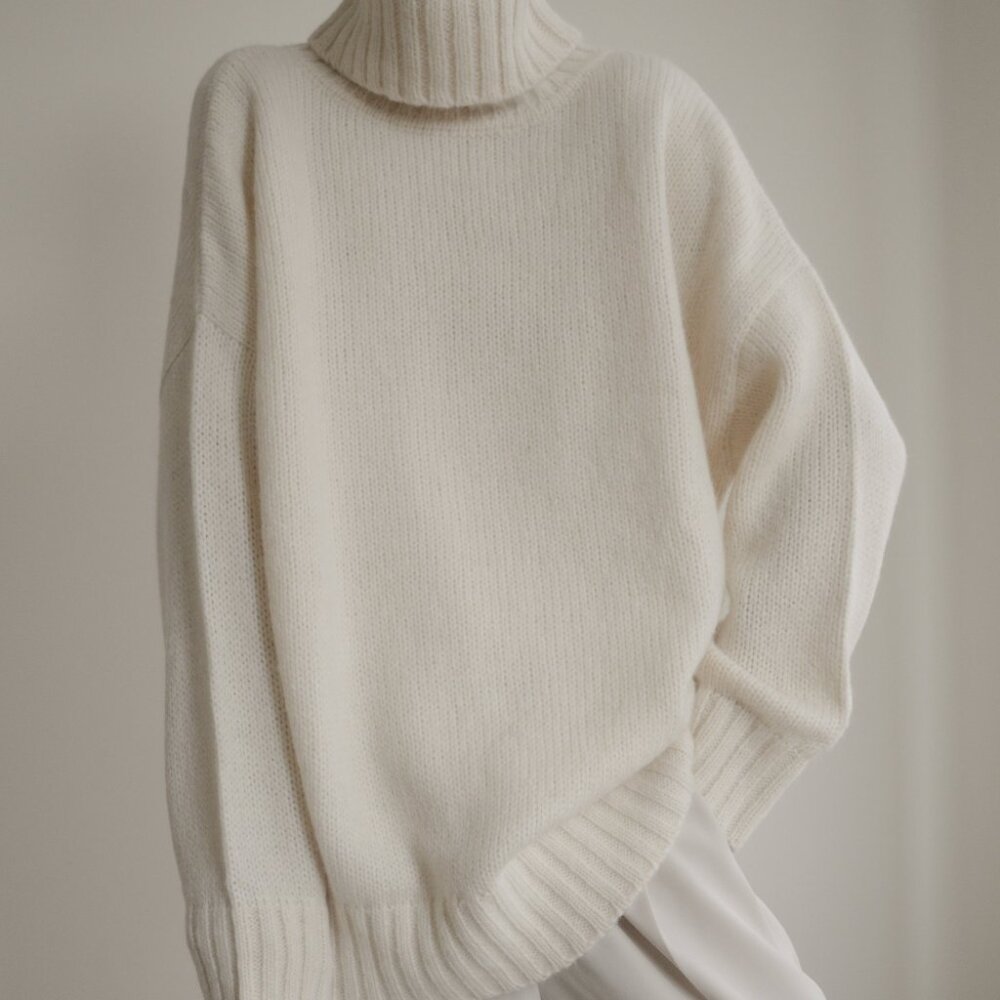 Jenni Kayne Alpaca Cocoon Turtleneck Sweater